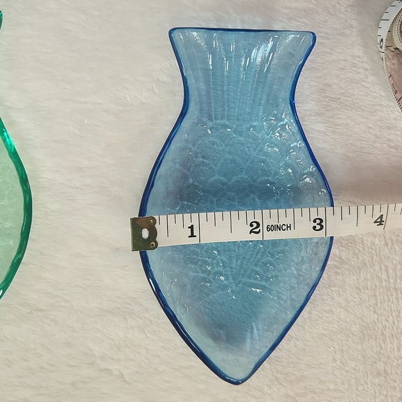 Set of Sur La Table Six Glass Fish Dishes - Picture 5 of 5